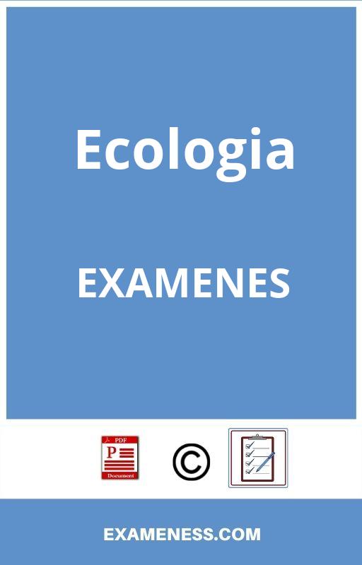 Examen De Ecologia