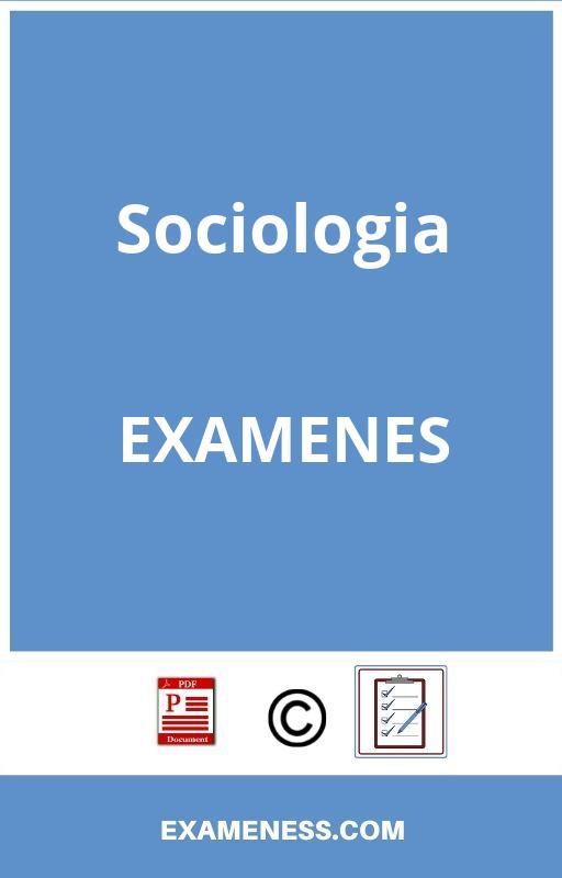 Examen De Sociologia