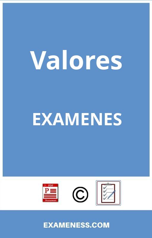 Examen De Valores