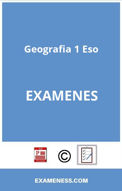 Examen Geografia 1 Eso