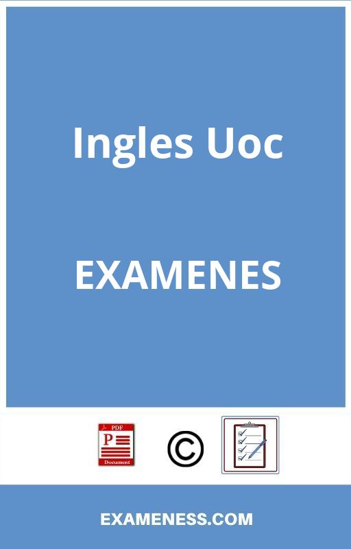 Examen Ingles Uoc