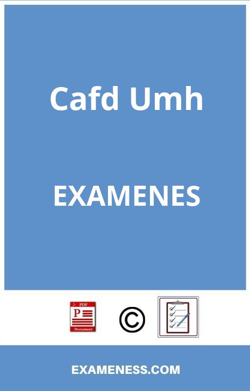 Examenes Cafd Umh