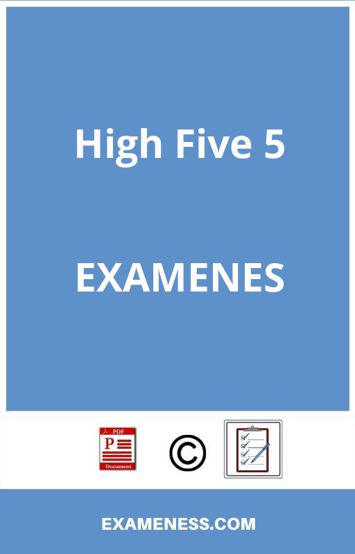 High Five 5 Examenes